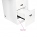Manicure table SONIA 310 with fan, white
